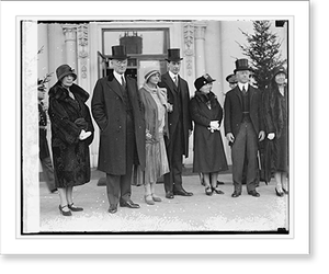 Vintage Photo Print - New Year - Sectys. Lamont, Wilbur