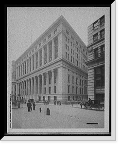 Historic Framed Print, The National City Bank, New York, N.Y.,  17-7/8" x 21-7/8"