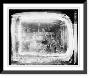 Historic Framed Print, Fire at the Capitol,  17-7/8" x 21-7/8"