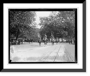 Historic Framed Print, Pershing parade, Sept. 17, 1919 - 2,  17-7/8" x 21-7/8"