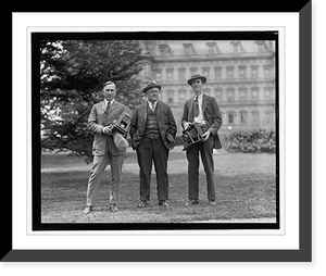 Historic Framed Print, [Unidentified photographers with cameras],  17-7/8" x 21-7/8"