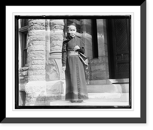 Historic Framed Print, Cardinal Mercier at Catholic Univ., Conference of Bishops,  17-7/8" x 21-7/8"
