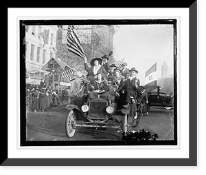 Historic Framed Print, Peace demonstration, 1918 - 2,  17-7/8" x 21-7/8"