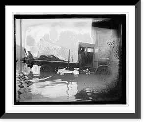 Historic Framed Print, Potomac flood,  17-7/8" x 21-7/8"