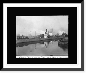 Baltimore fire, 1904 Jones Falls, where fire was checked, Antique Poster