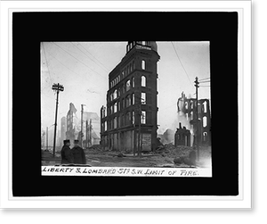 Historic Photo Print - Baltimore - fire, Liberty & Lombard Sts, 1904