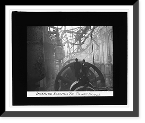 Baltimore fire, 1904 Interior, Electric Ry. Power House Classic, Historic Print