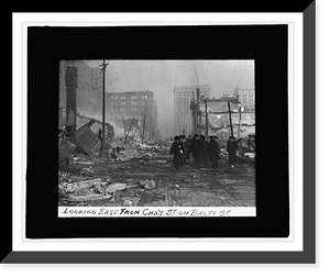 Baltimore fire, 1904 Looking east from Chas. St. on Balto. St, Historic Print