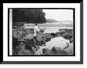Historic Framed Print, Great Falls - 4,  17-7/8" x 21-7/8"