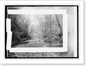 Antique Scenic Print - Rock Creek Park - Framed Wall Art Gift Idea