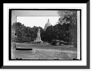 Vintage Building Photo - Peace Monument - Vintage Wall Art Gift