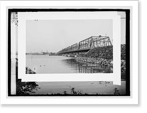 Vintage Photo Print - Highway bridge - Framed Wall Art Gift Idea