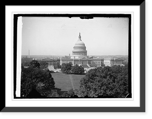 Historic Framed Print, Capitol from Library,  17-7/8" x 21-7/8"