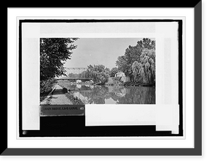 Historic Framed Print, Chain Bridge - 2,  17-7/8" x 21-7/8"