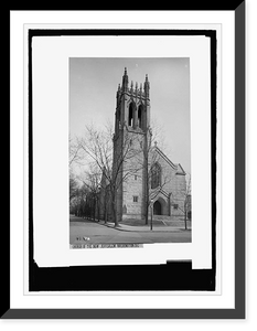 Historic Framed Print, Church of New Jerusalem,  17-7/8" x 21-7/8"
