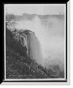 Historic Framed Print, Tarrapin [i.e. Terrapin] Point, Horseshoe Falls, Niagara Falls, N.Y.,  17-7/8" x 21-7/8"