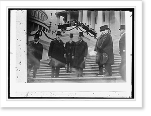 Antique Architecture - Wilson & Taft at Capitol Inauguration, 1913