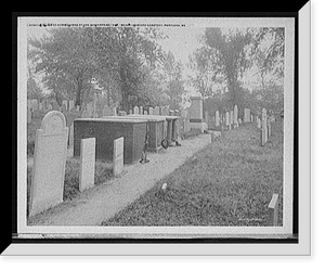 Historic Framed Print, Graves of commanders of the Enterprise and Boxer, Eastern Cemetery, Portland, Me.,  17-7/8" x 21-7/8"