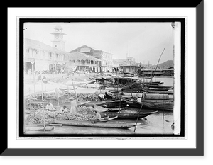 Historic Framed Print, Ecuador Wharfrat Guayaquil,  17-7/8" x 21-7/8"