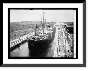 Historic Framed Print, Panama Canal. Gatun Lock - 2,  17-7/8" x 21-7/8"