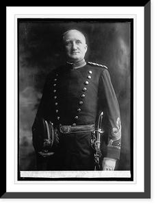 Historic Framed Print, Brig. Genl. E.M. Weaver, Chief of Artillery,  17-7/8" x 21-7/8"