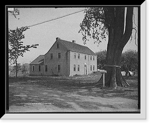 Historic Framed Print, First parsonage built in Maine, Kittery Point, Me.,  17-7/8" x 21-7/8"