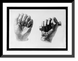 Cast of Abraham Lincol's right hand, Vintage Wall Art