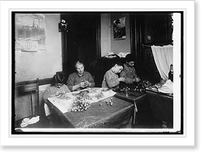 Antique Architecture - New York City - Making artificial flowers