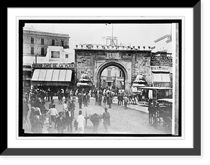 Historic Framed Print, French gate at Tunis,  17-7/8" x 21-7/8"