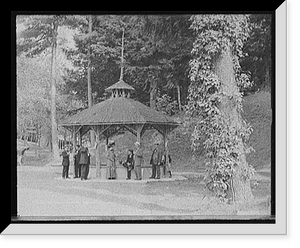 Historic Framed Print, White Sulphur Spring, Saratoga Lake, N.Y.,  17-7/8" x 21-7/8"