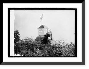 Historic Framed Print, Forest Service, block house on [...],  17-7/8" x 21-7/8"