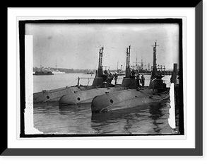 Historic Framed Print, U.S. Submarine - 3,  17-7/8" x 21-7/8"