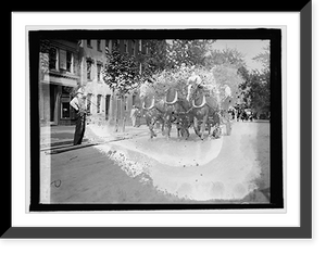 Historic Framed Print, Fire engine - 2,  17-7/8" x 21-7/8"