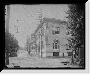 Historic Framed Print, Cumberland Club and Walnut St. [Street], Knoxville, Tenn.,  17-7/8" x 21-7/8"
