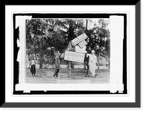 Historic Framed Print, American typewriter salesman in Beluchistan,  17-7/8" x 21-7/8"