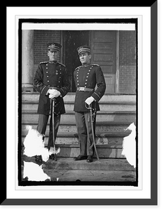 Historic Framed Print, Capt. Jno. W. Downer & Lt. Fred'k W. Stewars, Field Art.,  17-7/8" x 21-7/8"