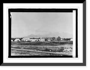 Historic Framed Print, Main Street, Matanuska, Alaska,  17-7/8" x 21-7/8"