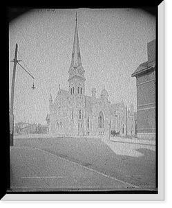 Historic Framed Print, First Methodist Church, Memphis, Tenn.,  17-7/8" x 21-7/8"