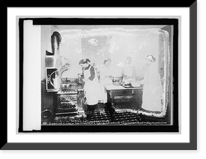 School in Domestic Sciences, Conducting for miner's family, Vintage Print