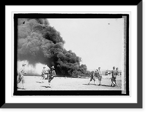 Historic Framed Print, Balloon accident, Fort Sill - 2,  17-7/8" x 21-7/8"