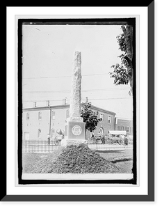 Historic Framed Print, Mosby Monument, Warrenton, Va.,  17-7/8" x 21-7/8"