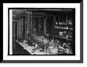 Historic Framed Print, Chemical Laboratory, Dilution Div., Bureau of Agrl. Chemistry Dept.,  17-7/8" x 21-7/8"