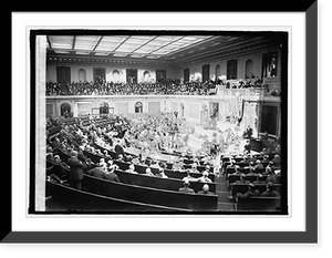 Historic Framed Print, Opening of Congress, Dec. 1920,  17-7/8" x 21-7/8"