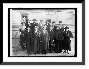 Historic Framed Print, Group of women, 12/20/20,  17-7/8" x 21-7/8"