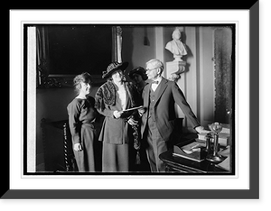 Mrs. Thos. D. Schall, Mrs. Eugene Drendome & Vice Pres. delivering the electorial vote o, Vintage Wall Art