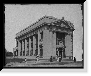 Historic Framed Print, First National Bank, Pensacola, Fla.,  17-7/8" x 21-7/8"