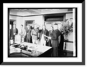 Historic Framed Print, Col. Chas. R. Forbes, swearing in, 8/9/21,  17-7/8" x 21-7/8"