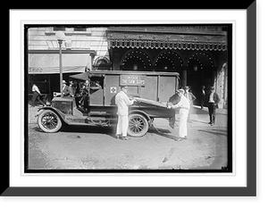 Historic Framed Print, Keith's ambulance,  17-7/8" x 21-7/8"