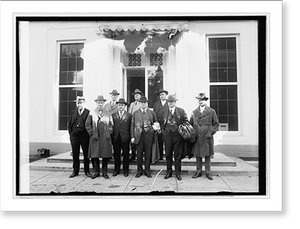 Vintage Building Photo - White House - Miner's group at, 1921