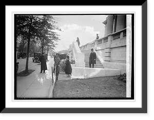 Historic Framed Print, V.P. & Mrs. Coolidge leaving Disarmament Conf., 11/12/21,  17-7/8" x 21-7/8"